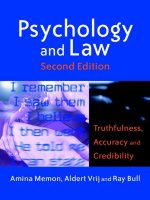 Tài liệu Psychology and Law: Truthfulness, Accuracy and Credibility Second Edition pptx