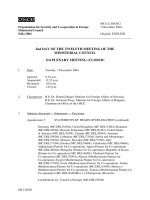 Tài liệu Organization for Security and Co-operation in Europe - Ministerial Council pptx