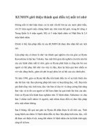 Tài liệu KUMON giới thiệu thành quả điều trị mất trí nhớ doc