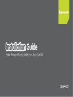 Tài liệu Installation Guide Solar Power Bluetooth Hands-free Car Kit ppt