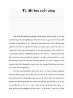 Tài liệu Tả tiết học cuối cùng pdf
