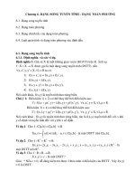 Tài liệu Chương 6. DẠNG SONG TUYẾN TÍNH – DẠNG TOÀN PHƯƠNG ppt