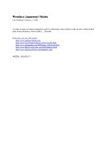 Pimsleur japanese unit1 notes