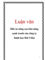 Tài liệu Luận văn: Đầu tư nâng cao khả năng cạnh tranh của công ty bánh kẹo Hải Châu doc