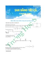 Mạch điện xoay chiều trong các loại đoạn mạch