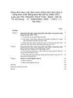 đảng lãnh đạo cuộc đấu tranh chống địch bình định ở nông thôn miền đông nam bộ thời kỳ 1969-1972