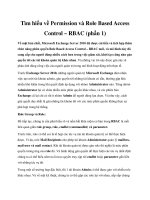 Tài liệu Tìm hiểu về Permission và Role Based Access Control – RBAC (phần 1) docx