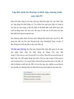 Tài liệu Lập lịch trình cho Startup và khởi chạy chương trình máy tính PC pptx