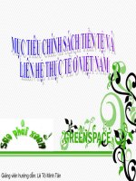 MỤC TIÊU CHÍNH SÁCH TIỀN tệ VÀ LIÊN hệ THỰC tế ở VIỆT NAM