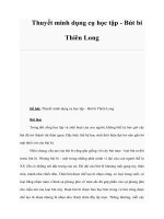 Tài liệu Thuyết minh dụng cụ học tập - Bút bi Thiên Long doc