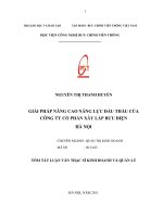 Giải pháp nâng cao năng lực đấu thầu của công ty CP xây lắp bưu điện hà nội