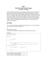 Tài liệu C++ Lab 7 Post-Test and ested Loops pdf