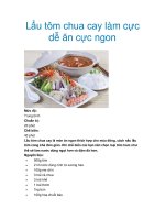Tài liệu Lẩu tôm chua cay làm cực dễ ăn cực ngon pot