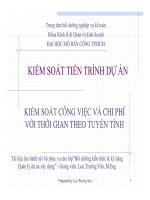 Tài liệu KIỂM SOÁT CÔNG VIỆC VÀ CHI PHÍ VỚI THỜI GIAN THEO TUYẾN TÍNH pdf