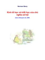 Tài liệu Kinh tế học và triết học của chủ nghĩa xã hội pptx