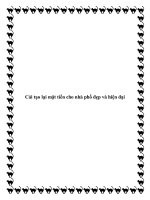 Tài liệu Cải tạo lại mặt tiền cho nhà phố đẹp và hiện đại docx