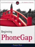 Tài liệu Beginning PhoneGap: Mobile Web Framework for JavaScript and HTML5 docx
