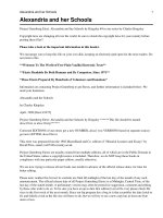 Tài liệu Alexandria and her Schools docx