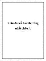 Tài liệu 5 lâu đài cổ hoành tráng nhất châu Á pptx