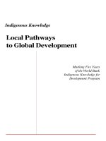 Tài liệu Indigenous Knowledge Local Pathways to Global Development doc
