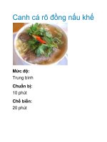 Tài liệu Canh cá rô đồng nấu khế doc