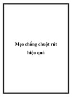Tài liệu Mẹo chống chuột rút hiệu quả pdf