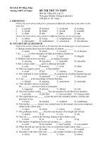 Tài liệu Đề Thi Thử Tốt Nghiệp Anh 2013 - Phần 4 - Đề 7 ppt