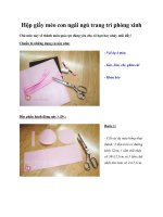 Tài liệu Hộp giấy mèo con ngái ngủ trang trí phòng xinh docx