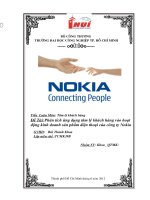 Phân tích ứng dụng tâm lý khách hàng vào hoạt động kinh doanh sản phẩm điện thoại của công ty nokia