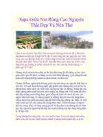 Tài liệu Sapa Giữa Núi Rừng Cao Nguyên Thật Đẹp Và Nên Thơ pptx