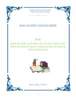ĐÁNH GIÁ HIỆU QUẢ KINH tế của các TRANG TRẠI TRÊN địa bàn xã TRUNG TRẠCH, HUYỆN bố TRẠCH, TỈNH QUẢNG BÌNH