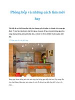 Tài liệu Phòng bếp và những cách làm mới hay doc