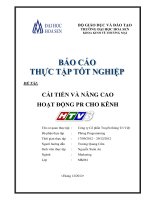 cải tiến và nâng cao hoạt động pr cho kênh htv3