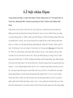 Tài liệu Lễ hội chùa Dạm pptx