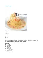 Tài liệu Mì Ý sốt cua pot
