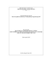 Quản trị lực lượng bán hàng cá nhân kinh nghiệm của một số tập đoàn đa quốc gia và bài học cho các doanh nghiệp việt nam