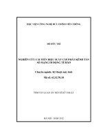 Nghiên cứu cải tiến hiệu suất cấp phát kênh tần số mạng di động tế bào