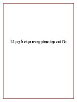 Tài liệu Bí quyết chọn trang phục đẹp vui Tết docx