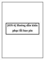 Tài liệu [iOS 6] Hướng dẫn khắc phục lỗi hao pin potx