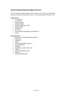 Tài liệu Garmin Aviation Database Update Price List ppt