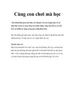 Tài liệu Cùng con chơi mà học doc
