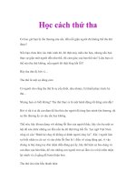 Tài liệu Học cách thứ tha docx