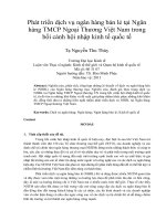 Phát triển dịch vụ ngân hàng bán lẻ tại ngân hàng TMCP ngoại thương việt nam trong bối cảnh hội nhập kinh tế quốc tế