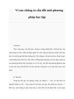 Tài liệu Vì sao chúng ta cần đổi mới phương pháp học tập potx