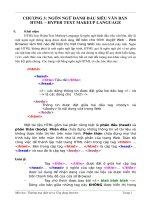 Tài liệu CHƯƠNG 3: NGÔN NGỮ ĐÁNH DẤU SIÊU VĂN BẢN doc