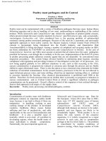 Tài liệu Poultry meat pathogens and its Control pptx