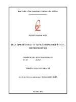 Thẩm định dự án đầu tư tại ngân hàng TMCP á châu   chi nhánh hà nội