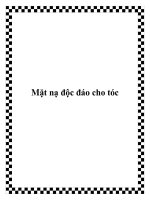 Tài liệu Mặt nạ độc đáo cho tóc docx