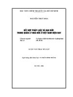 kết hợp pháp luật và đạo đức trong quản lý nhà nước ở việt nam hiện nay