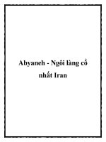 Tài liệu Abyaneh - Ngôi làng cổ nhất Iran pot